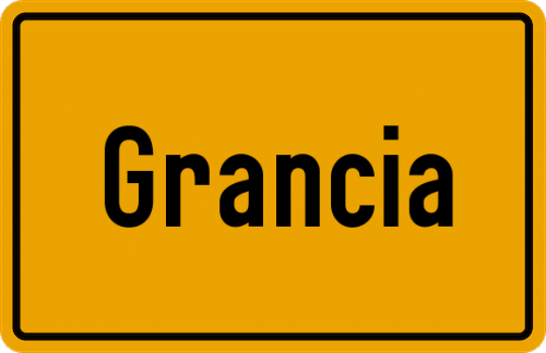 Ortsschild Grancia