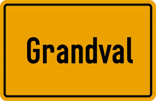 Ortsschild Grandval