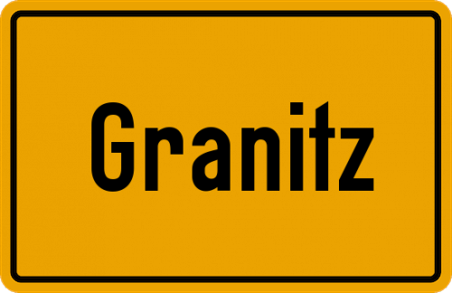 Ortsschild Granitz