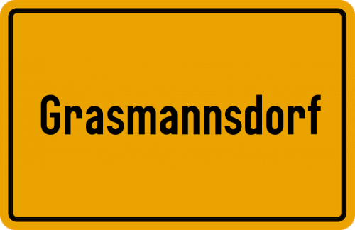 Ortsschild Grasmannsdorf