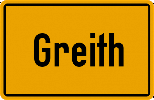 Ortsschild Greith