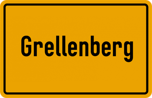 Ortsschild Grellenberg