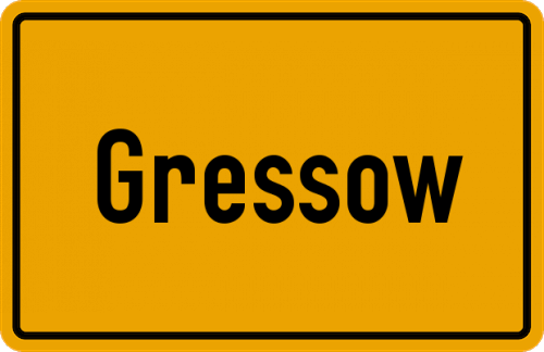 Ortsschild Gressow