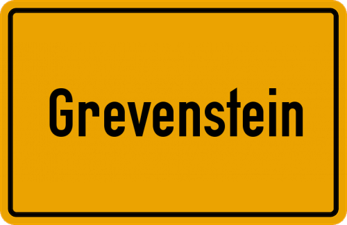 Ortsschild Grevenstein