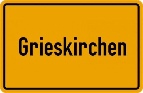 Ortsschild Grieskirchen