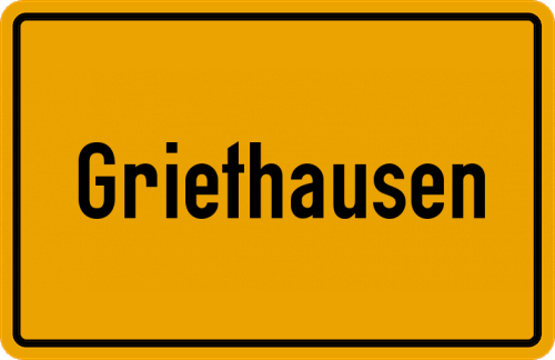 Ortsschild Griethausen