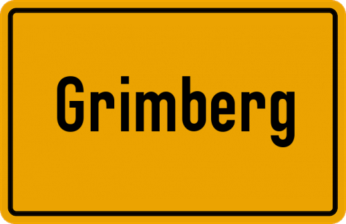 Ortsschild Grimberg, Rheinland