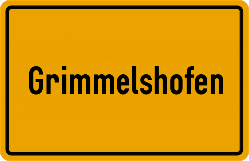 Ortsschild Grimmelshofen