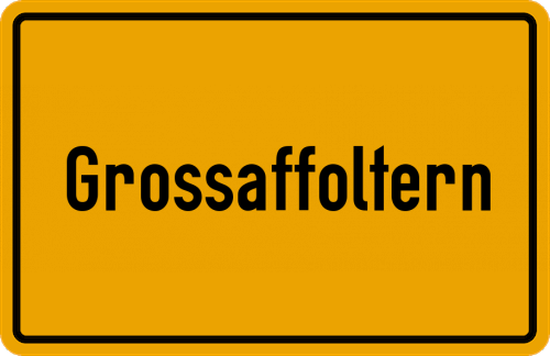 Ortsschild Grossaffoltern