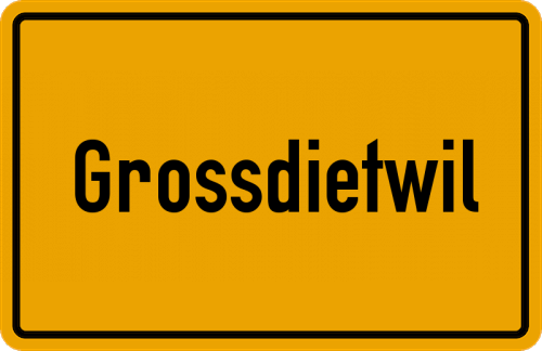 Ortsschild Grossdietwil