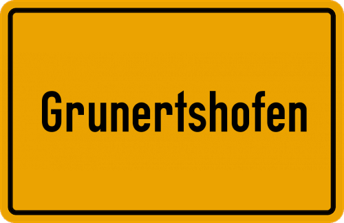 Ortsschild Grunertshofen