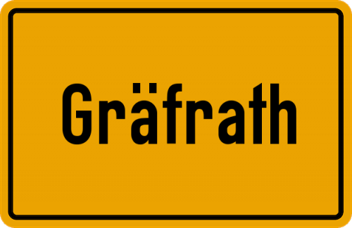 Ortsschild Gräfrath