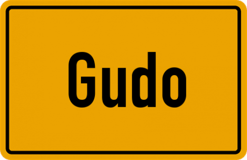 Ortsschild Gudo