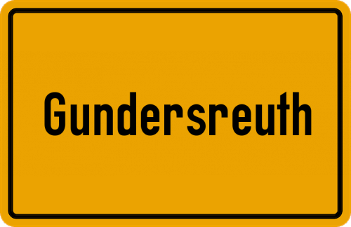 Ortsschild Gundersreuth