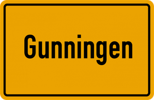 Ortsschild Gunningen