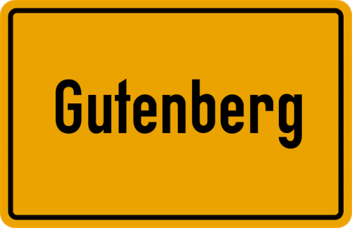 Ort Gutenberg zum kostenlosen Download