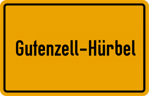 Ortsschild Gutenzell-Hürbel