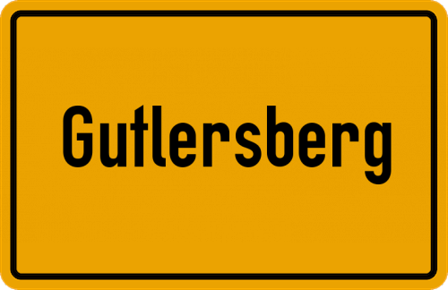 Ortsschild Gutlersberg