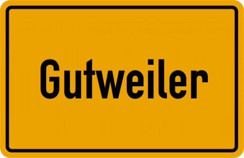 Ortsschild Gutweiler