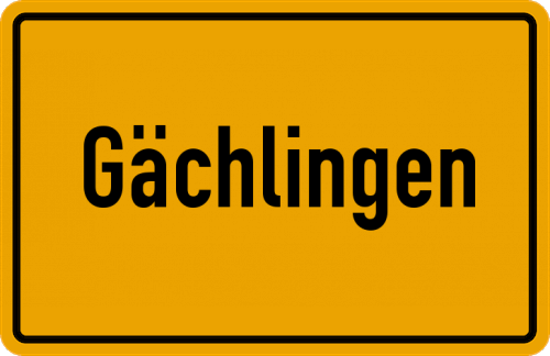 Ortsschild Gächlingen
