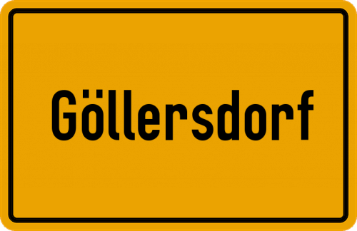 Ortsschild Göllersdorf