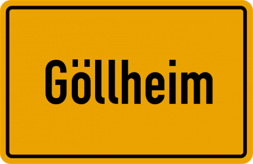 Ortsschild Göllheim