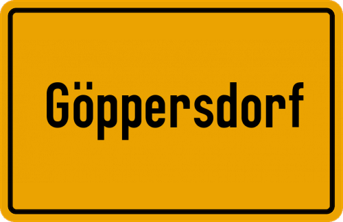Ortsschild Göppersdorf