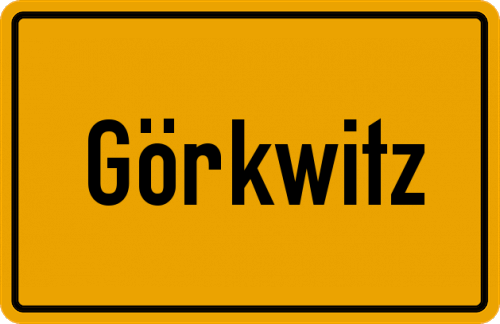 Ortsschild Görkwitz