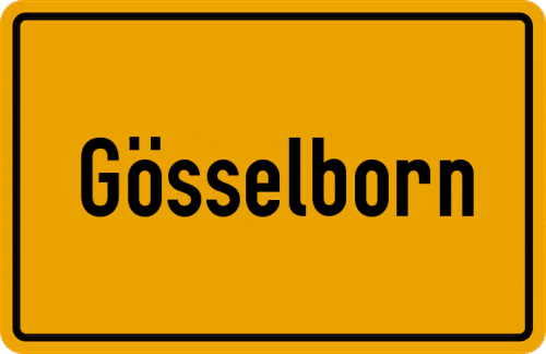 Ortsschild Gösselborn