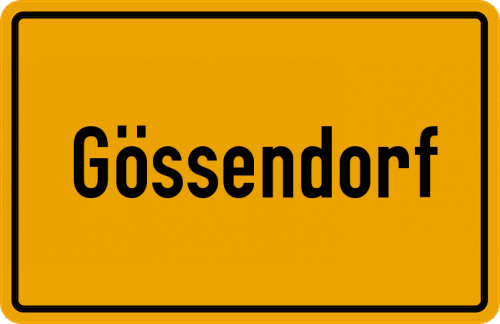 Ortsschild Gössendorf