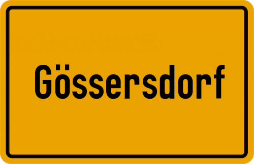 Ortsschild Gössersdorf