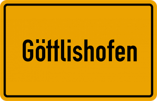 Ortsschild Göttlishofen