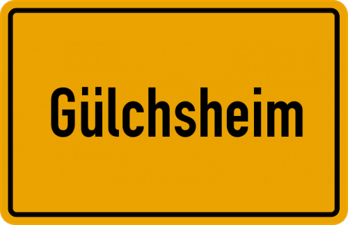 Ortsschild Gülchsheim