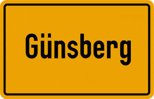 Ortsschild Günsberg