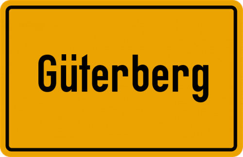 Ortsschild Güterberg
