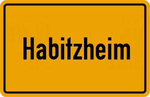 Ortsschild Habitzheim