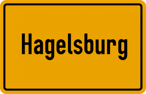Ortsschild Hagelsburg