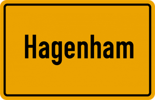 Ortsschild Hagenham