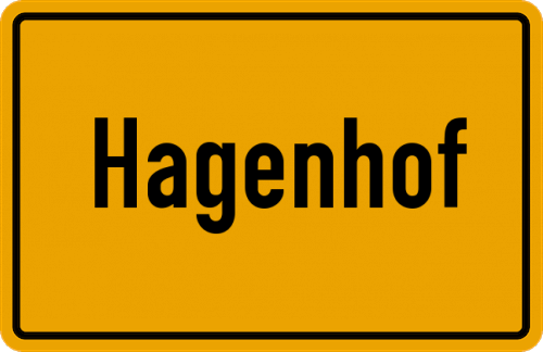 Ortsschild Hagenhof