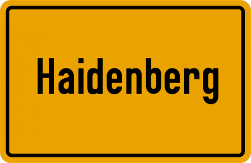 Ortsschild Haidenberg