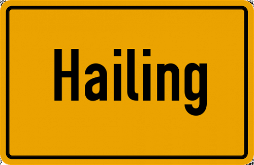 Ortsschild Hailing