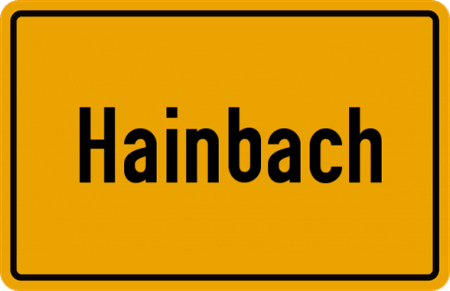 Ortsschild Hainbach