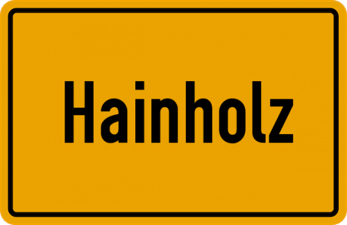 Ortsschild Hainholz