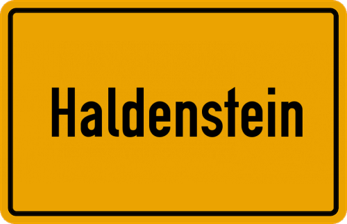 Ortsschild Haldenstein