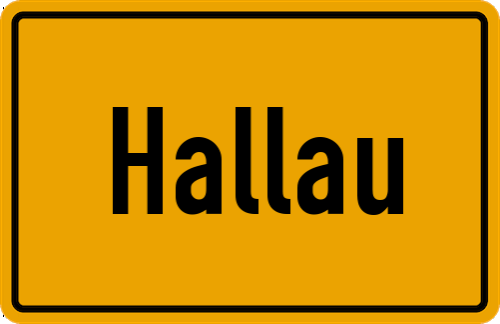 Ortsschild Hallau