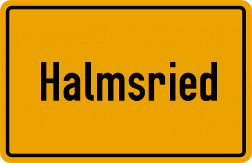 Ortsschild Halmsried
