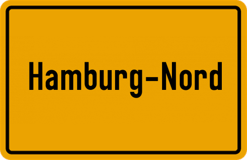 Ortsschild Hamburg-Nord