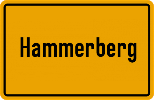 Ortsschild Hammerberg