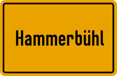 Ortsschild Hammerbühl
