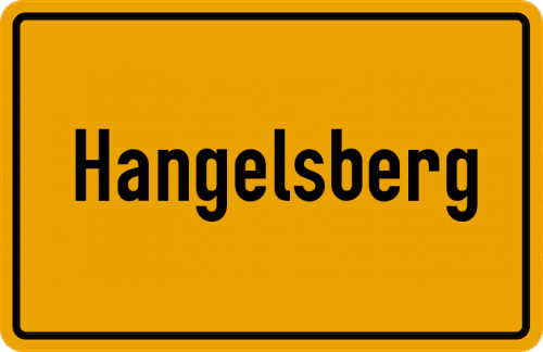 Ortsschild Hangelsberg